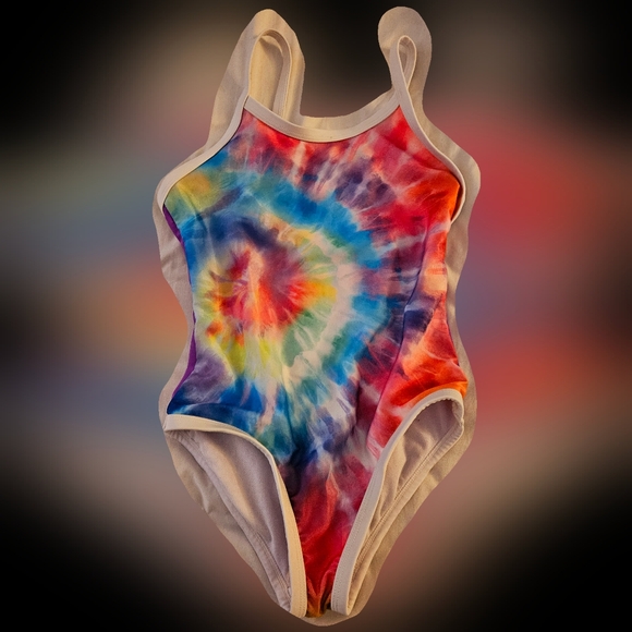 Girls Tiedye Swimsuit One Piece size 7/8 - Picture 1 of 2